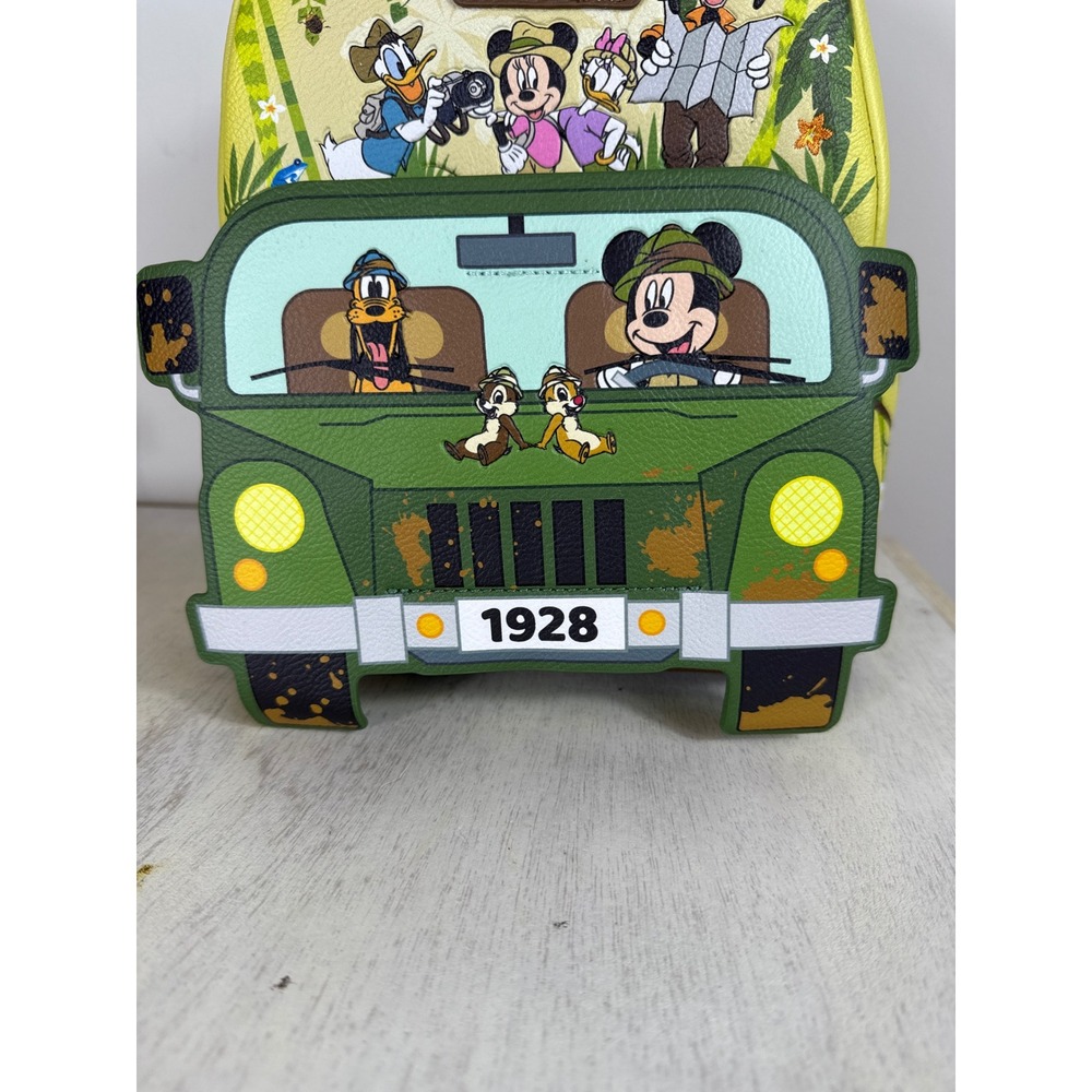 Disney Loungefly Mickey Mouse Safari 1928 Glow in the Dark Backpack Rare! New!‎ - Picture 3 of 11